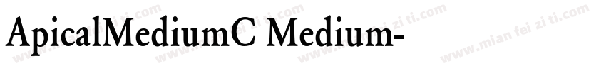 ApicalMediumC Medium字体转换